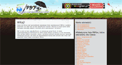 Desktop Screenshot of pbfy.pl